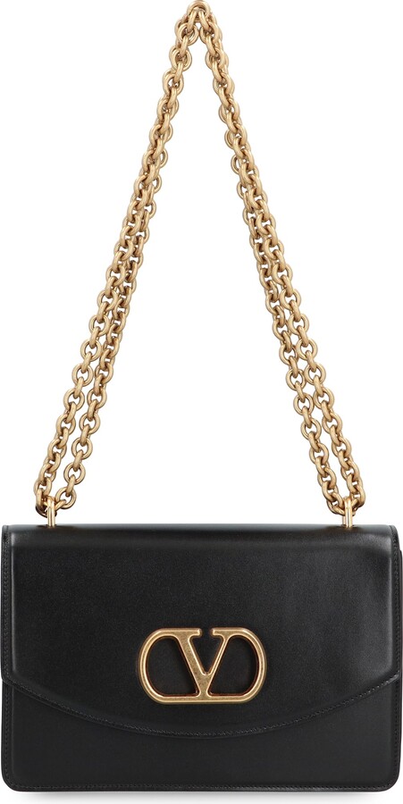 Valentino Garavani Vain Leather Shoulder Bag