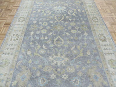 Isabelline 6'2 X 8'10 Hand Knotted Gray Oushak Oriental Rug D9DEA019D57744E99B051E9471E145AC