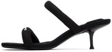 Thumbnail for your product : Alexander Wang Black Padded Jessie Heeled Sandals