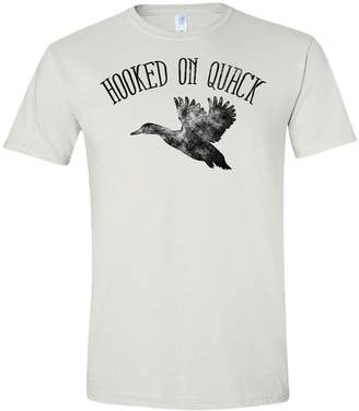 Ash RoAcH Hooked On Quack; Duck Hunting Theme TV T-Shirt (, Grey)
