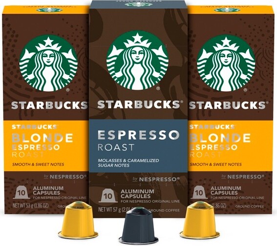 Starbucks By Nespresso vertuo line Pods Dark Roast Coffee Espresso Roast -  10ct : Target