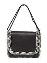 Thumbnail for your product : Paco Rabanne Leather And Metal Shoulder Bag