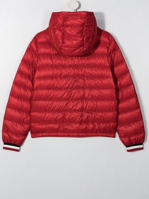 Moncler Enfant TEEN hooded puffer jacket
