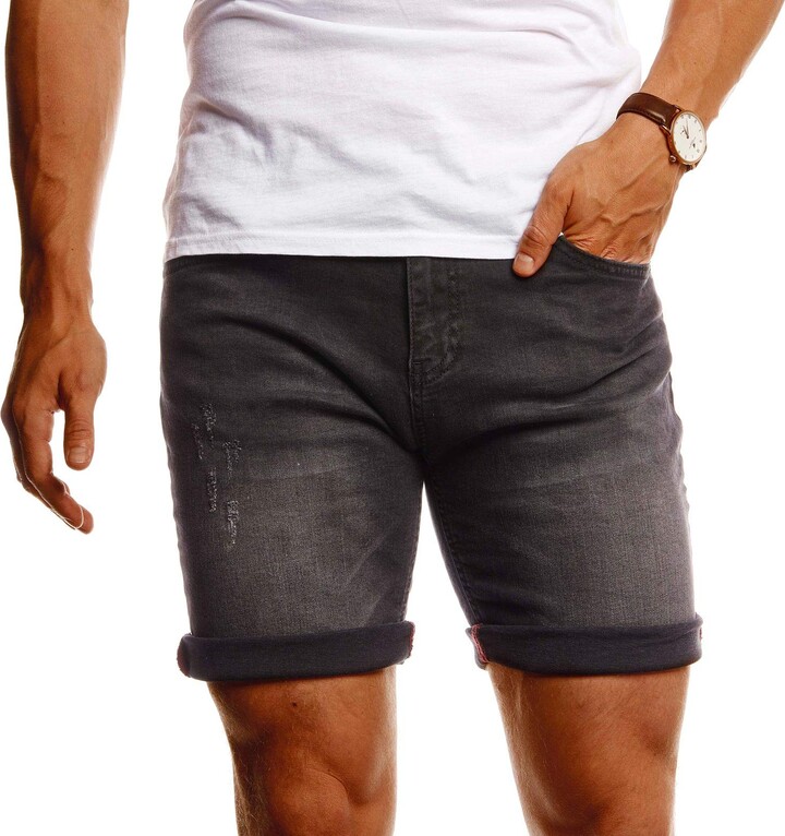 Leif Nelson LN1397 Men's Jeans Shorts ShopStyle
