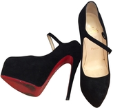 Thumbnail for your product : Christian Louboutin Black Velvet Heels