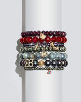 Thumbnail for your product : Sydney Evan Mystic Rhodolite Garnet Beaded Bracelet with Diamond Cross Charm