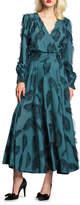 Thumbnail for your product : Eva Franco Danielle Long-Sleeve Feather Dress