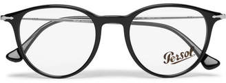 Persol Round-frame Acetate And Silver-tone Optical Glasses