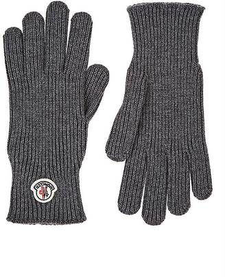 Moncler Men's Logo Wool Gloves