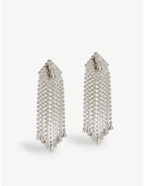Thumbnail for your product : Alessandra Rich Crystal square drop earrings