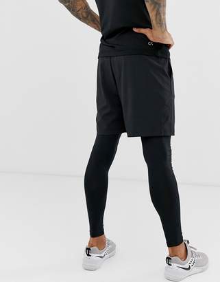 Calvin Klein Performance logo waistband shorts