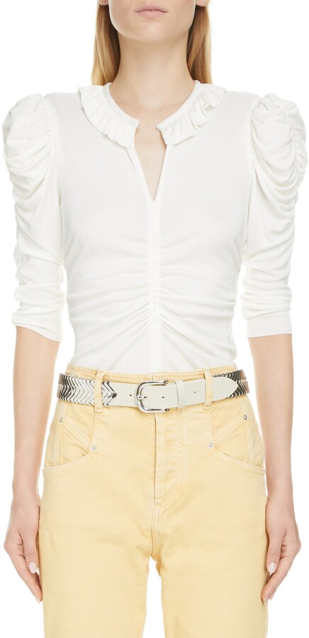 Isabel Marant Ruched Top | Shop the world's largest collection of 