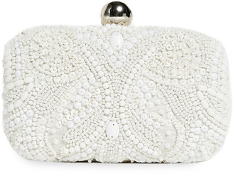 Santi Box Clutch with Embroidered Beading