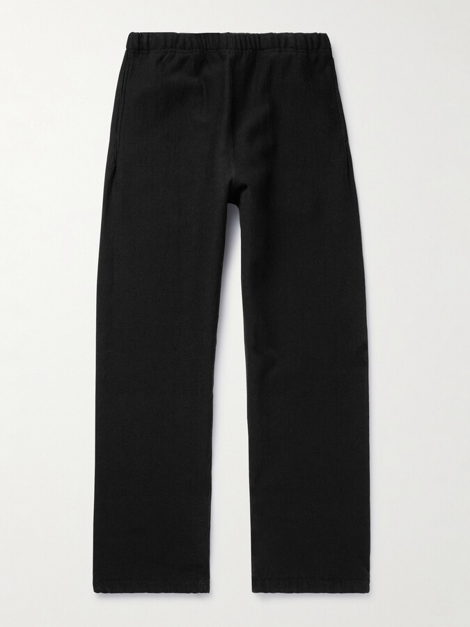 AURALEE Straight-Leg Cotton-Jersey Trousers