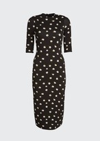 Thumbnail for your product : Alice + Olivia Delora Fitted Mock-Neck Dress