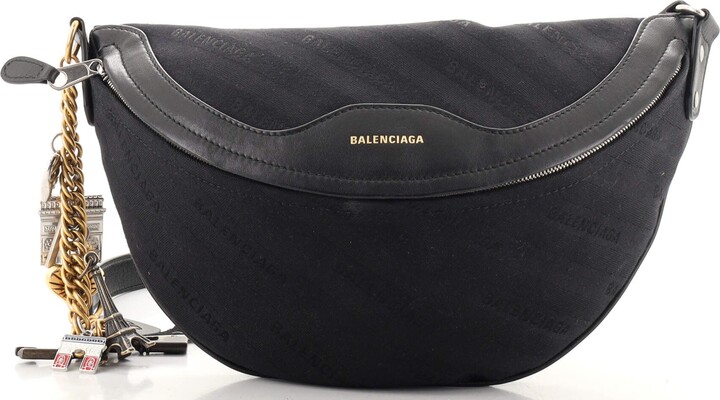 Balenciaga Souvenir Belt Bag Jacquard With Leather XS - ShopStyle
