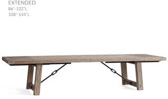 Pottery Barn Benchwright Extending Dining Table - Gray Wash