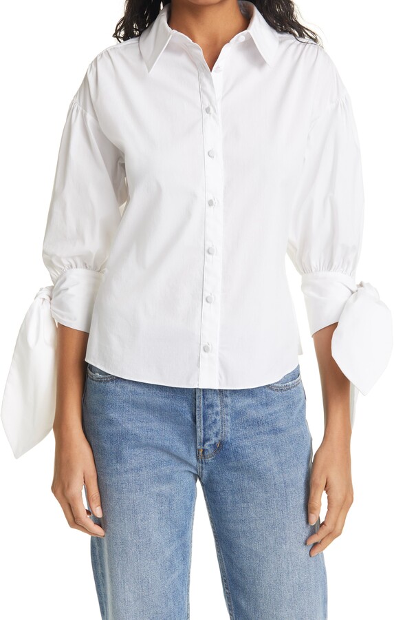 Bow Tie Cotton Shirt | Shop the world's largest collection of 
