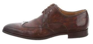 Magnanni Leather Wingtip Derby Shoes