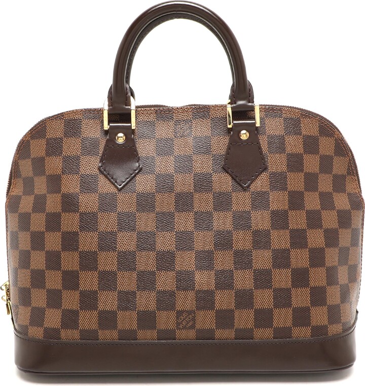 Louis Vuitton Damier Ebene Canvas Alma PM Bag