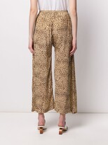 Thumbnail for your product : Mes Demoiselles Leopard Print Palazzo Trousers