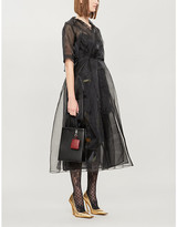 Thumbnail for your product : Quetsche Floral-embellished tulle midi dress