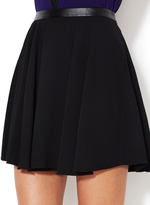 Thumbnail for your product : Robert Rodriguez Techno Crepe Pleated Skirt
