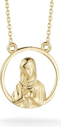 Ember Fine Jewelry 14K Open Work Mary Necklace