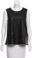 Thumbnail for your product : Zac Posen ZAC Sleeveless Leather Top w/ Tags