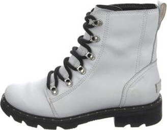 Sorel Leather Combat Boots - ShopStyle