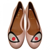 Thumbnail for your product : Fendi Pink Leather Ballet flats