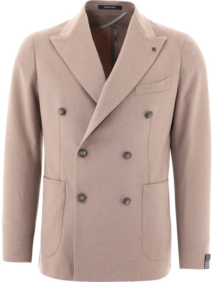 Tagliatore Doublebreasted camel blazer ShopStyle Sportcoats