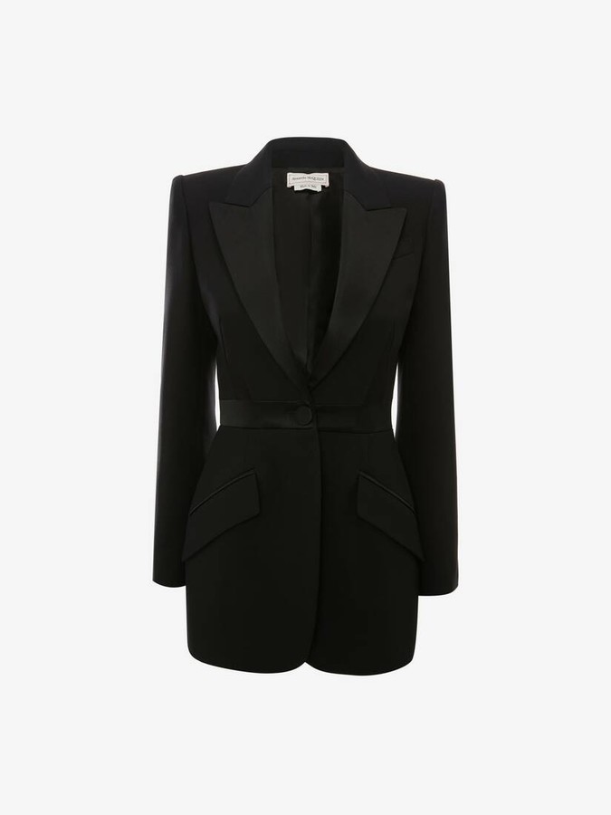Alexander McQueen Exploded Dart Tuxedo Jacket - ShopStyle