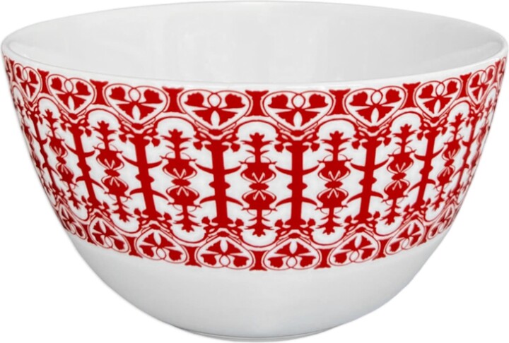 Caskata Casablanca Crimson Cereal Bowl - Porcelain - Set 4