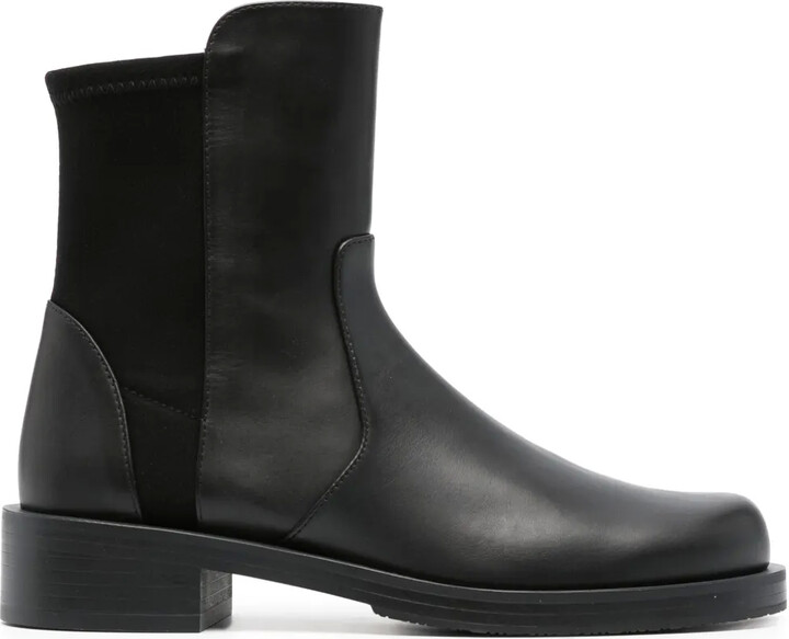 Stuart Weitzman 5050 Bold 30mm leather ankle boots