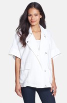 Thumbnail for your product : Eileen Fisher Classic Collar Short Sleeve Jacket (Regular & Petite)