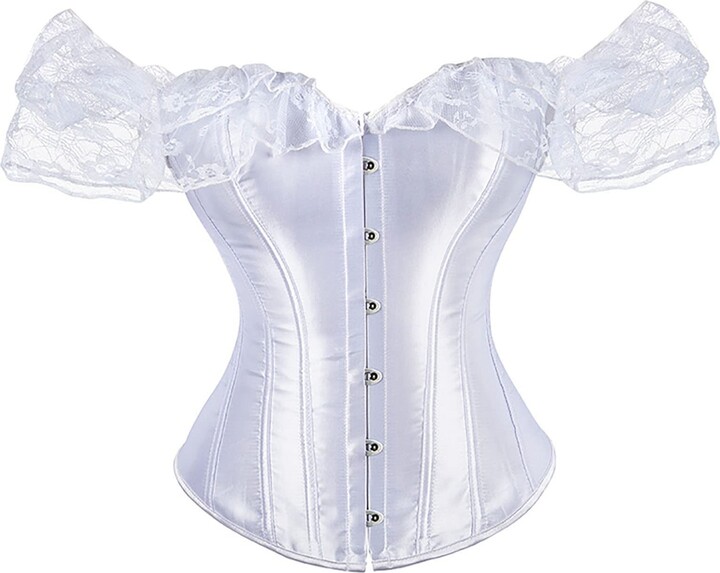 Connon Corset for Large Bust White Strapless Corset Casual Corset