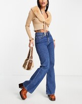 Thumbnail for your product : WÅVEN fenn flare jeans in washed indigo