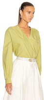 Thumbnail for your product : REMAIN Straw Long Sleeve Top in Green