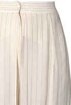 Thumbnail for your product : Elie Saab Flared Georgette & Lurex Wide Leg Pants