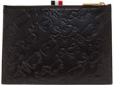 Thumbnail for your product : Thom Browne Black Large Embossed Toy Icon Coin Pouch