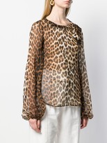Thumbnail for your product : No.21 Animal Print Blouse