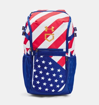 baseball print backpack