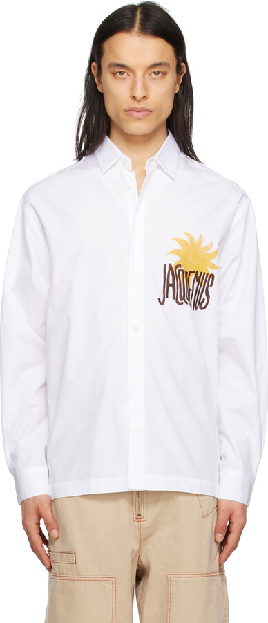 Jacquemus White Le Raphia 'La Chemise Baou' Shirt ShopStyle