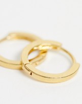 Thumbnail for your product : Orelia gold plated huggie hoop earrings