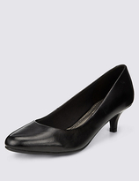Thumbnail for your product : M&S Collection FreshfeetTM Leather Pointed Toe Court Shoes with Insolia® & Silver Technology