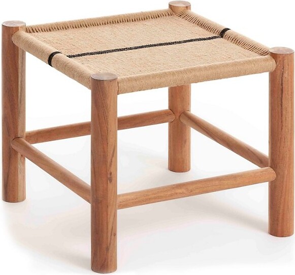 GAN RUGS Roots Stool in Grey Size: Single