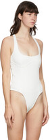 Thumbnail for your product : GAUGE81 Off-White Nimes Ribbed Corset Bodysuit