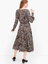 Thumbnail for your product : Talbots Tie Waist Leopard Midi Dress