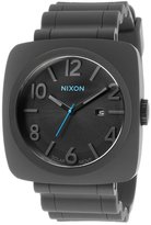 Thumbnail for your product : Nixon Men's Volta PU Solar Black Rubber and Dial Light Blue Accents